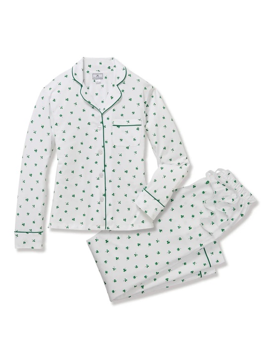 Petite Plume Other - Petite Plume Men's Twill Pajama Set in Shamrocks Size L Large
